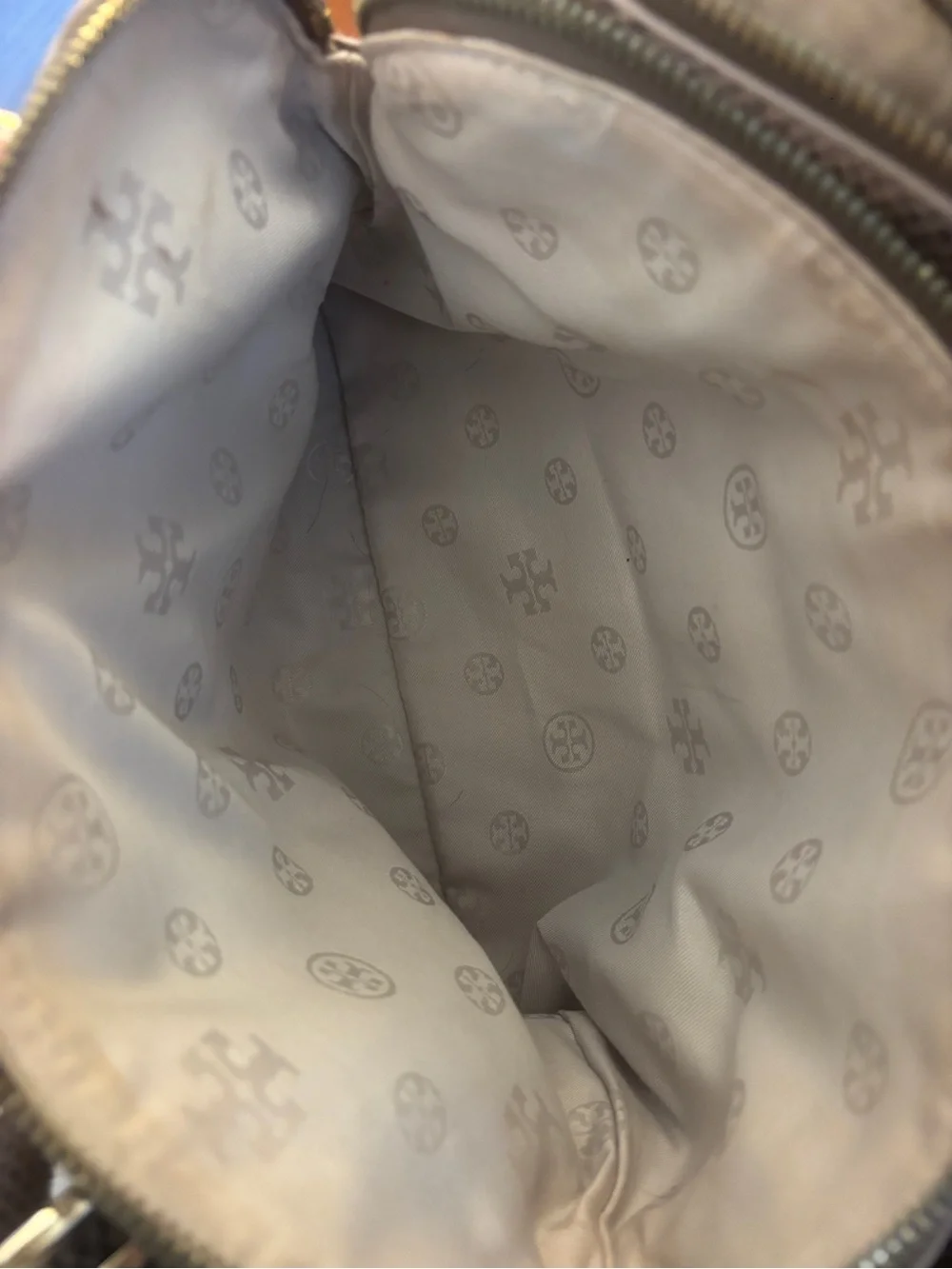 Tory Burch Catalina Python Print Leather Satchel Bag